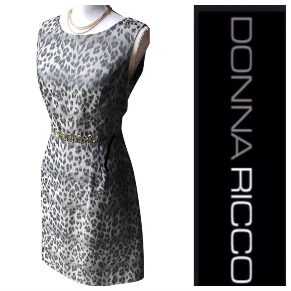NWOT Donna Ricco jeweled Cocktail dress